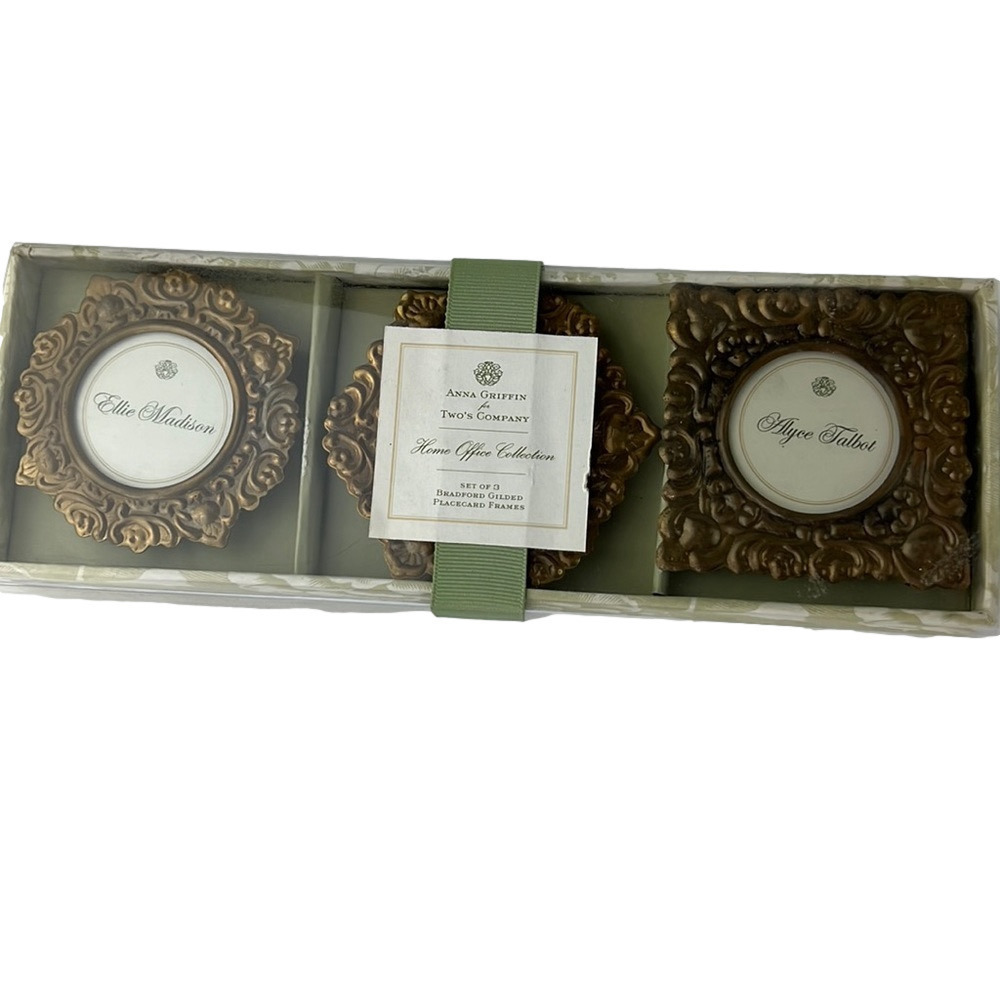 Anna Griffin Set of 3 Bradford Gilded Placecard Frames